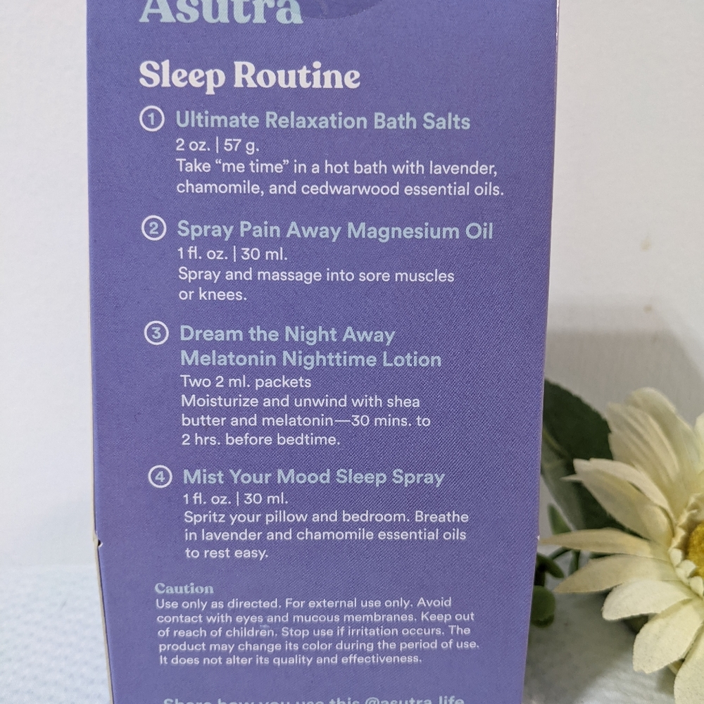 💜 Asutra Sleep Routine On The Go 4 Pack NEW - Picture 3 of 4